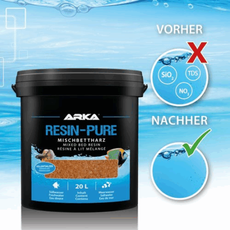 ARKA RESIN-PURE Vollentsalzer Mischbettharz 20000ml 20L